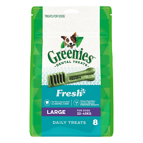 Greenies Fresh Dental Dog Treats Large 22 - 45kg 340 Gm