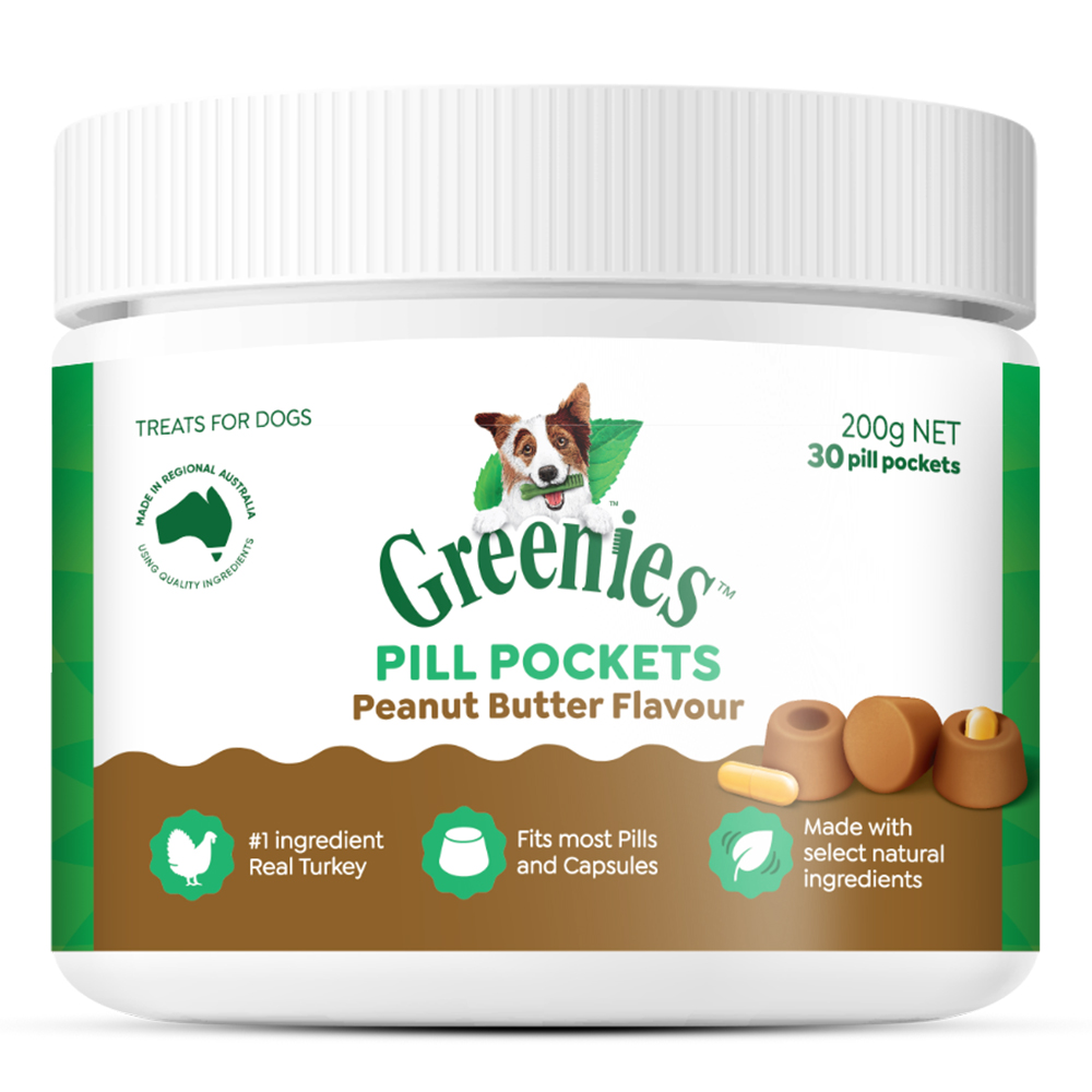 Greenies Pill Pockets Peanut Butter Flavour Dog Treats  30 Pieces