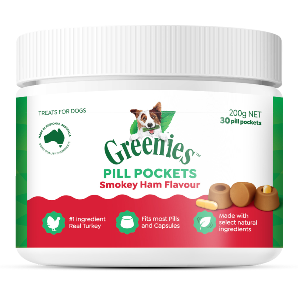 Greenies Pill Pockets Smokey Ham Flavour Dog Treats  30 Pieces
