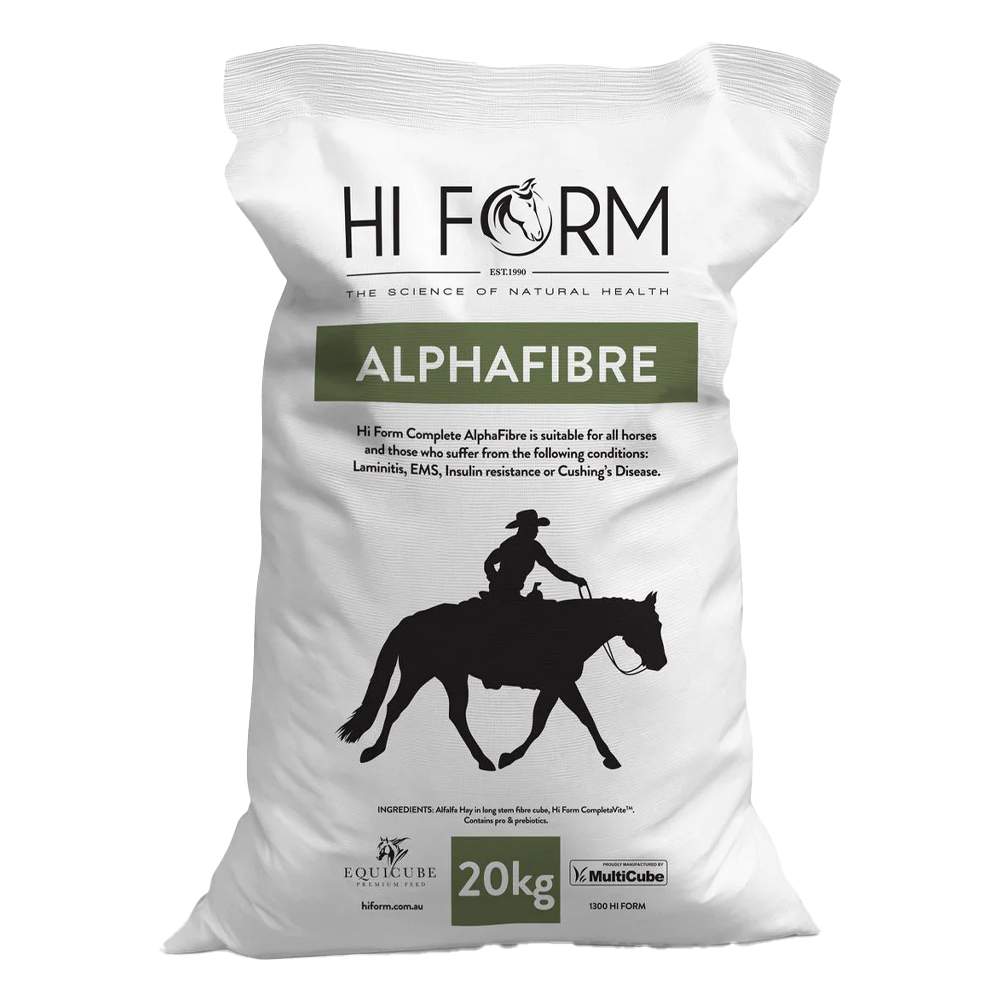 Hi Form Equicube Alphafibre Light to Medium Work Complete Balanced Feed for Horse for Pet Foods
