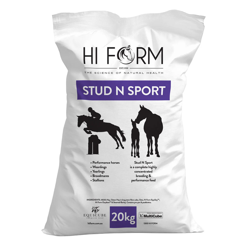 Hi Form Equicube Stud N Sport High Performance Complete Feed for Horse for Pet Foods