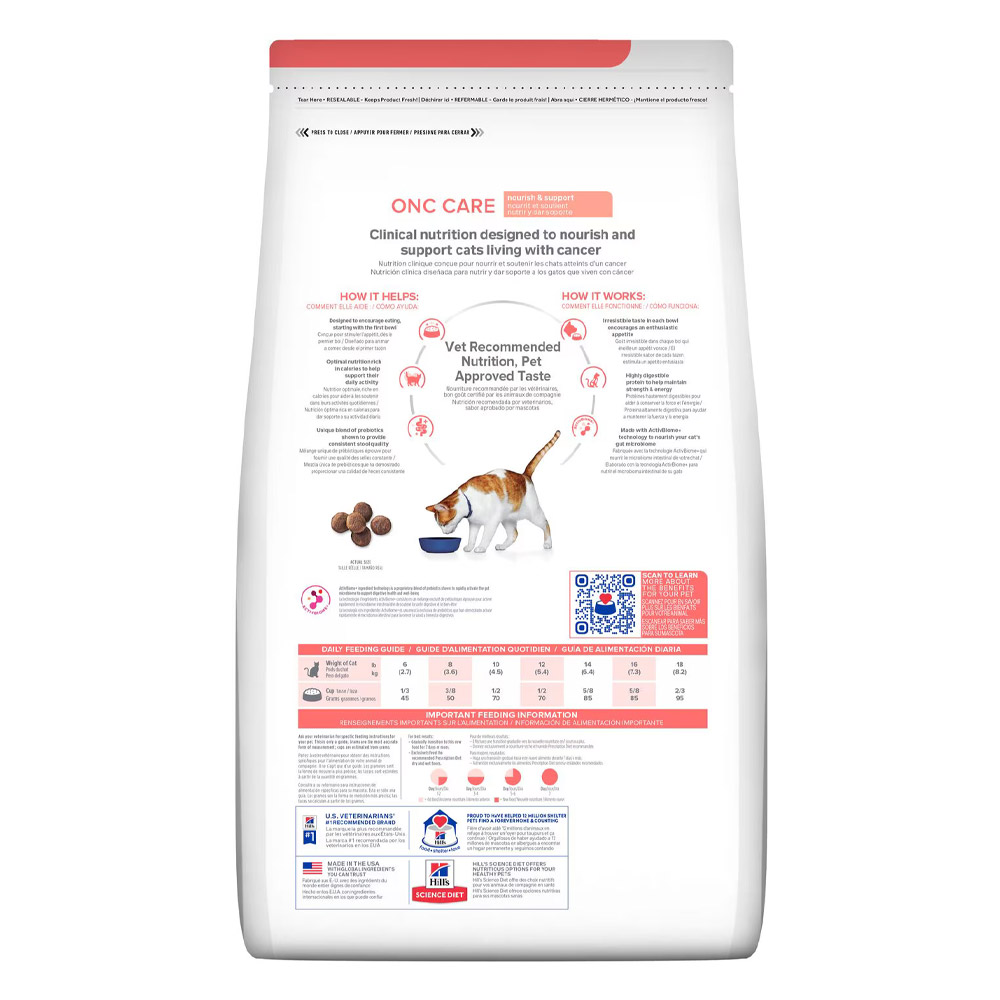 Hill's Prescription Diet ONC Care Nourish & Support with Chicken Dry Cat Food