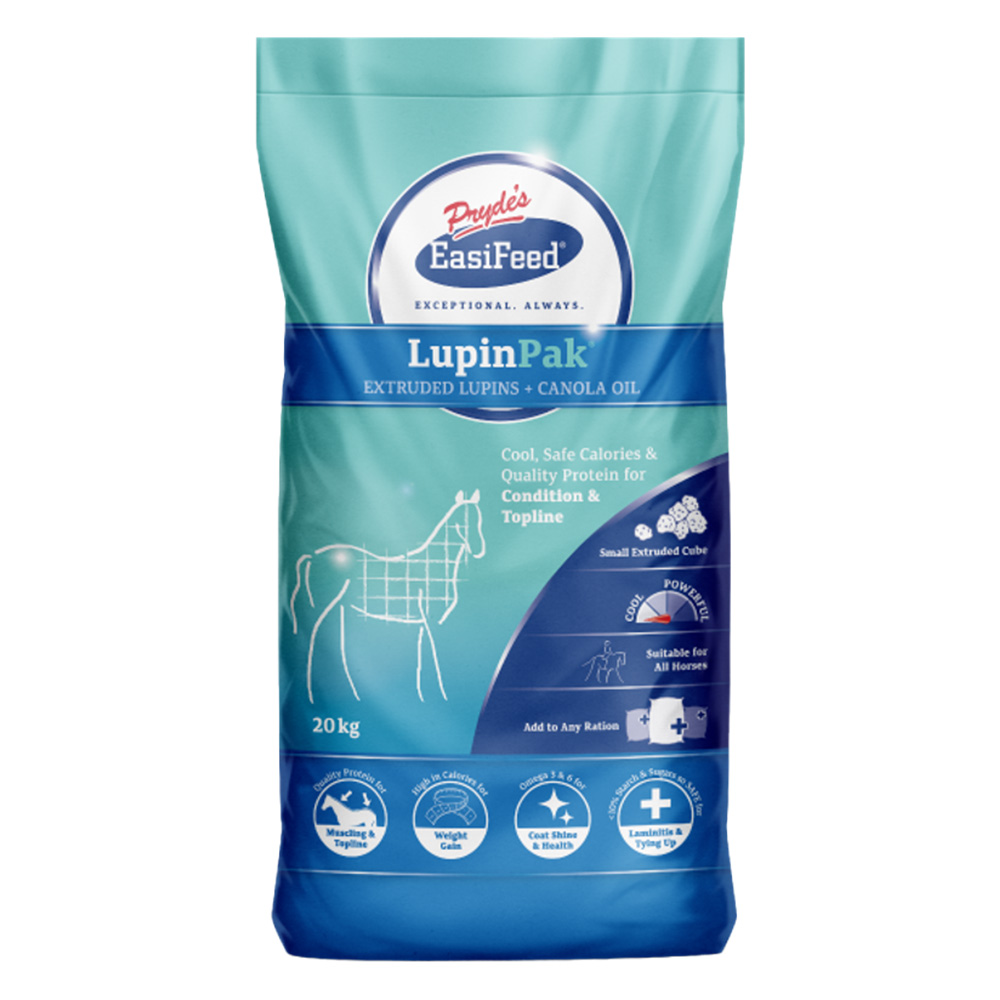 Pryde's EasiFeed Lupinpak Extruded Lupins + Canola Oil Horse Feed Supplement