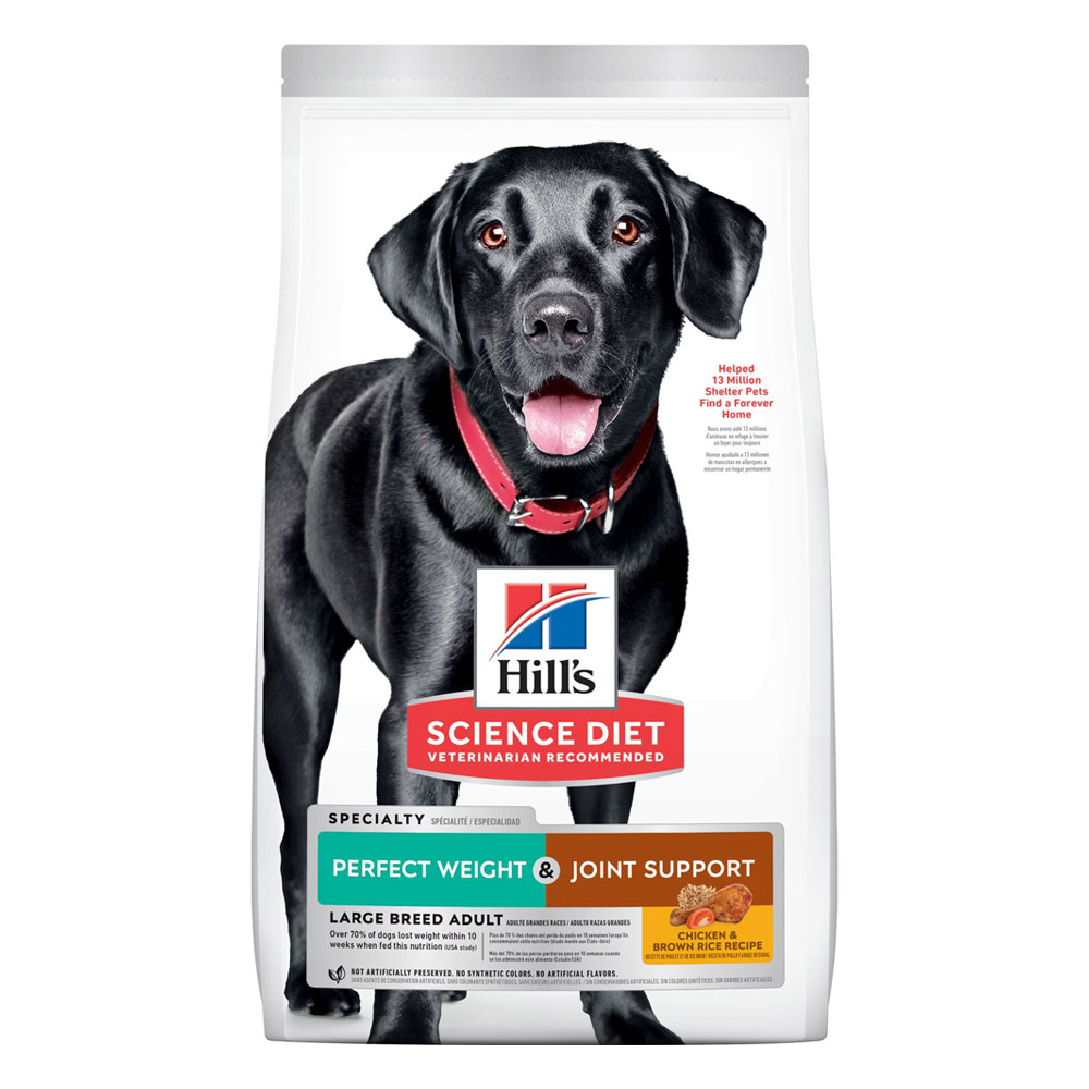 Hill's Science Diet Perfect Weight & Joint Support Large Breed Adult Chicken & Brown Rice Recipe Dry Dog Food