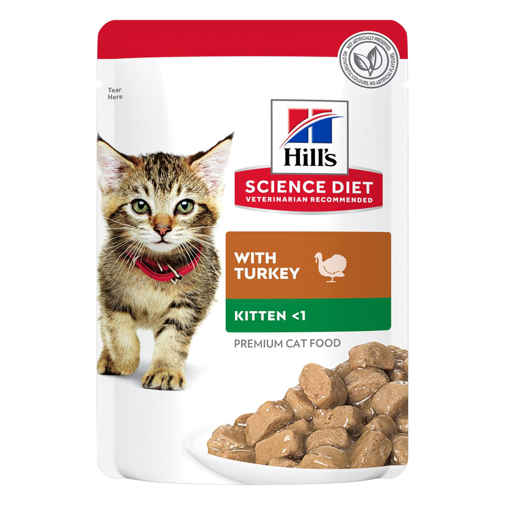 Hill's Science Diet Kitten Up to 1 Year with Turkey Wet Cat Food 85gm