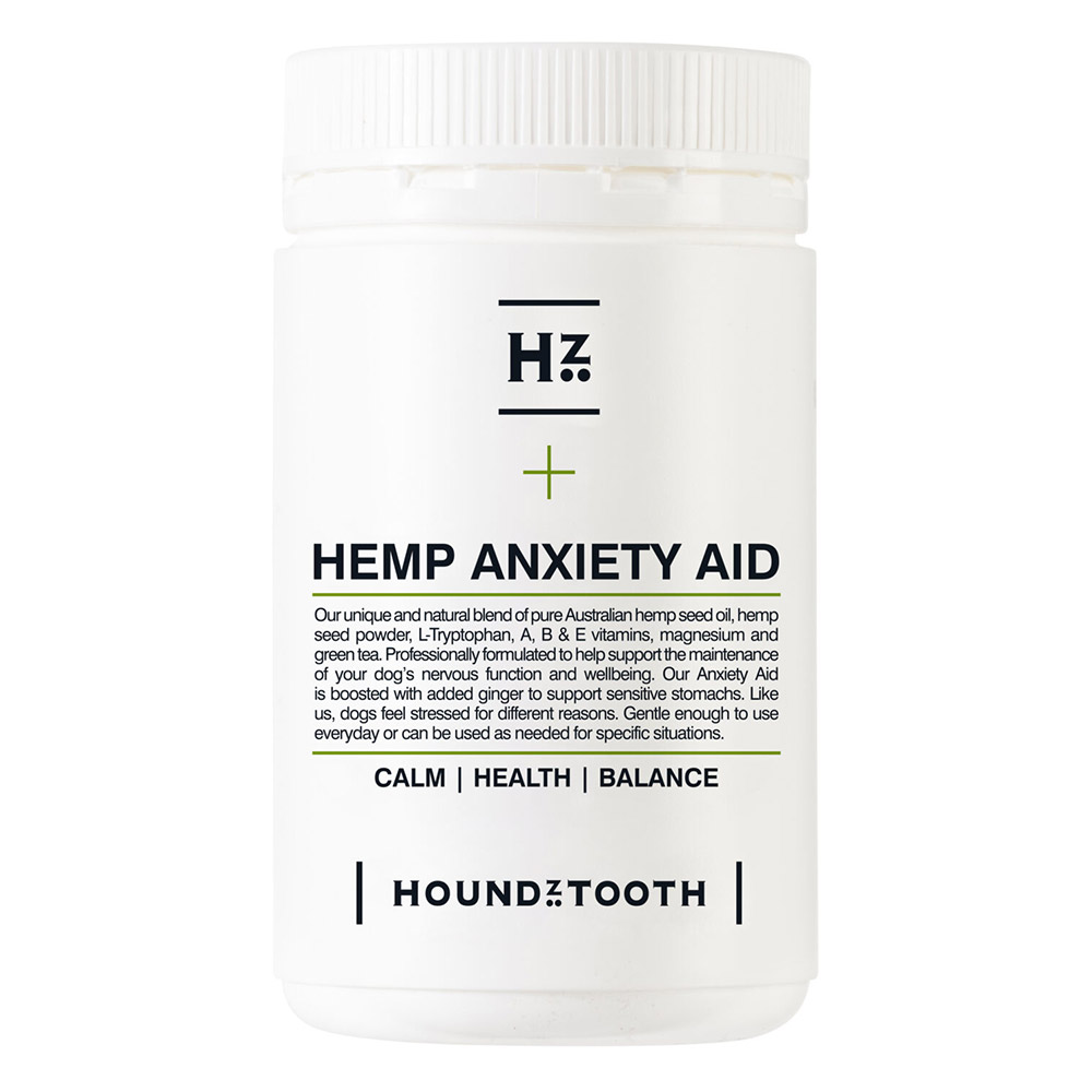 Houndztooth Hemp Anxiety Aid Supplement for Dogs for Dog Supplies