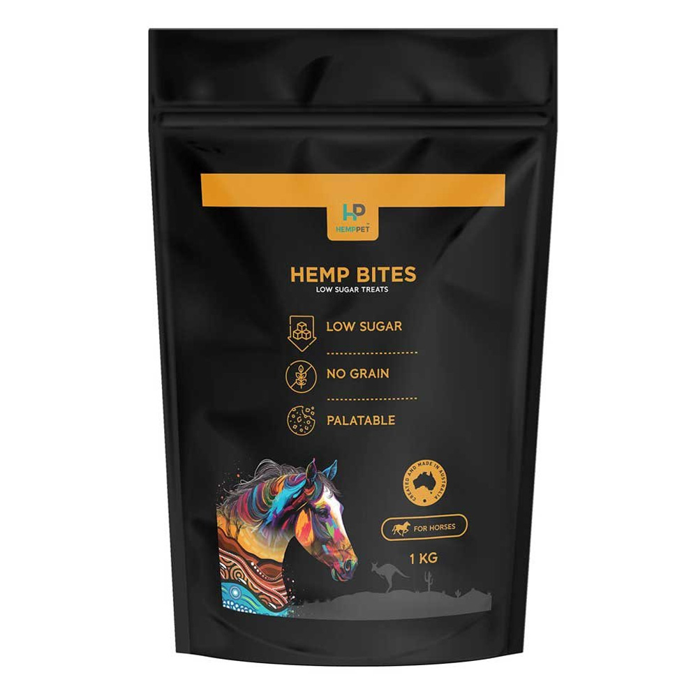 HempPet Hemp Bites Low Sugar Treats for Horses for Horse Supplies