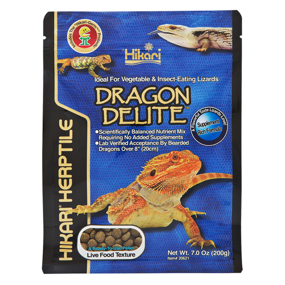 Hikari Dragon Delite Vegetable & Insect-Eating Lizard Food for Reptiles