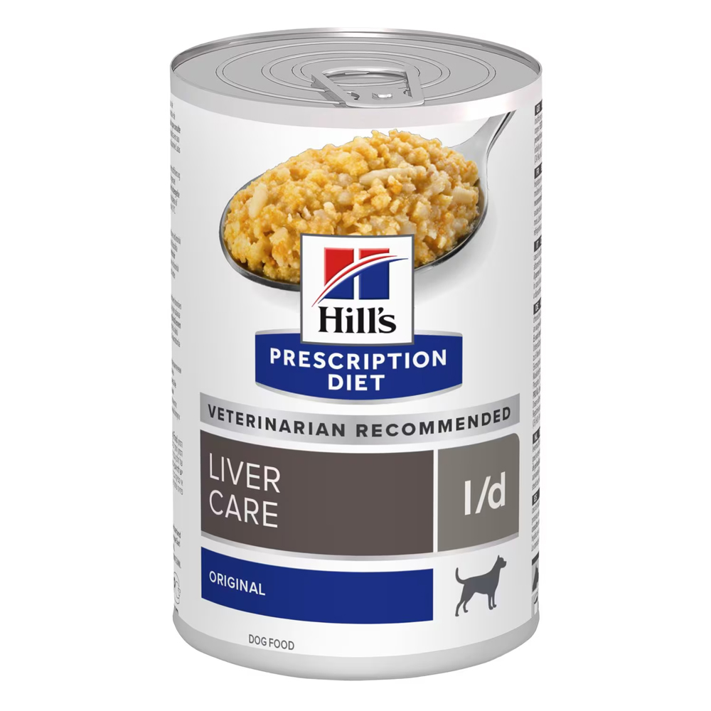 Hill's Prescription Diet Canine L/D Liver Care Original Flavour Wet Dog Food 370gm 12 Cans