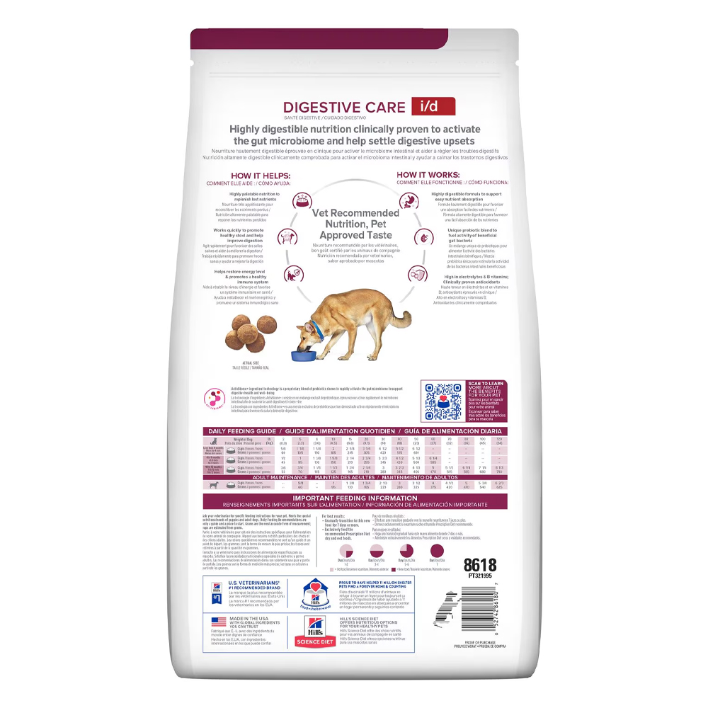 Hill's Prescription Diet Dog i/d Digestive Care Chicken Flavour Dry Dog Food