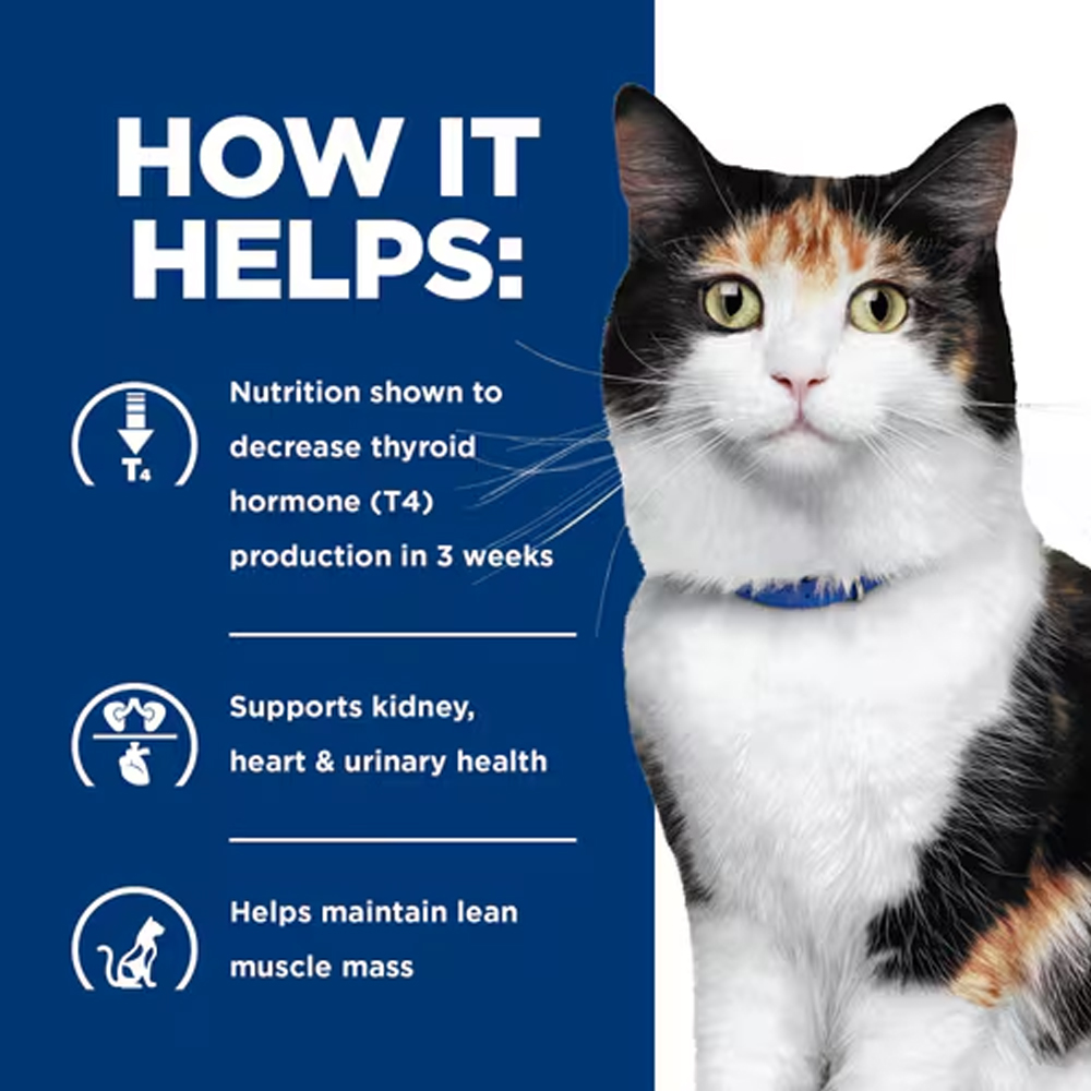 Hill's Prescription Diet y/d Thyroid Care with Chicken Wet Cat Food 156gm