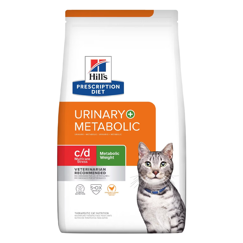 Hill's Prescription Diet C/D Multicare Stress Urinary + Metabolic Weight Chicken Flavour Dry Cat Food  2.88 Kg