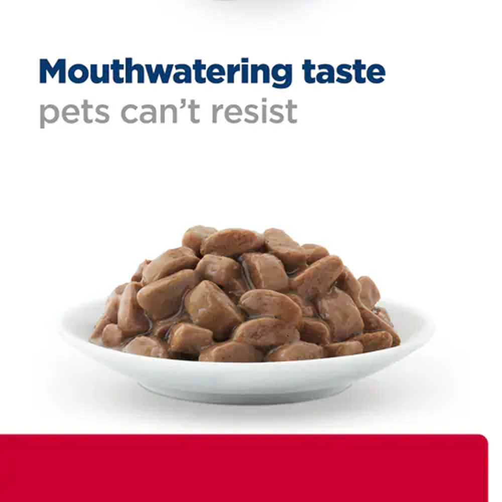 Hill’s Prescription Diet c/d Multicare Stress Urinary + Metabolic Weight Tender Chunks in Gravy Chicken Wet Cat Food 85gm