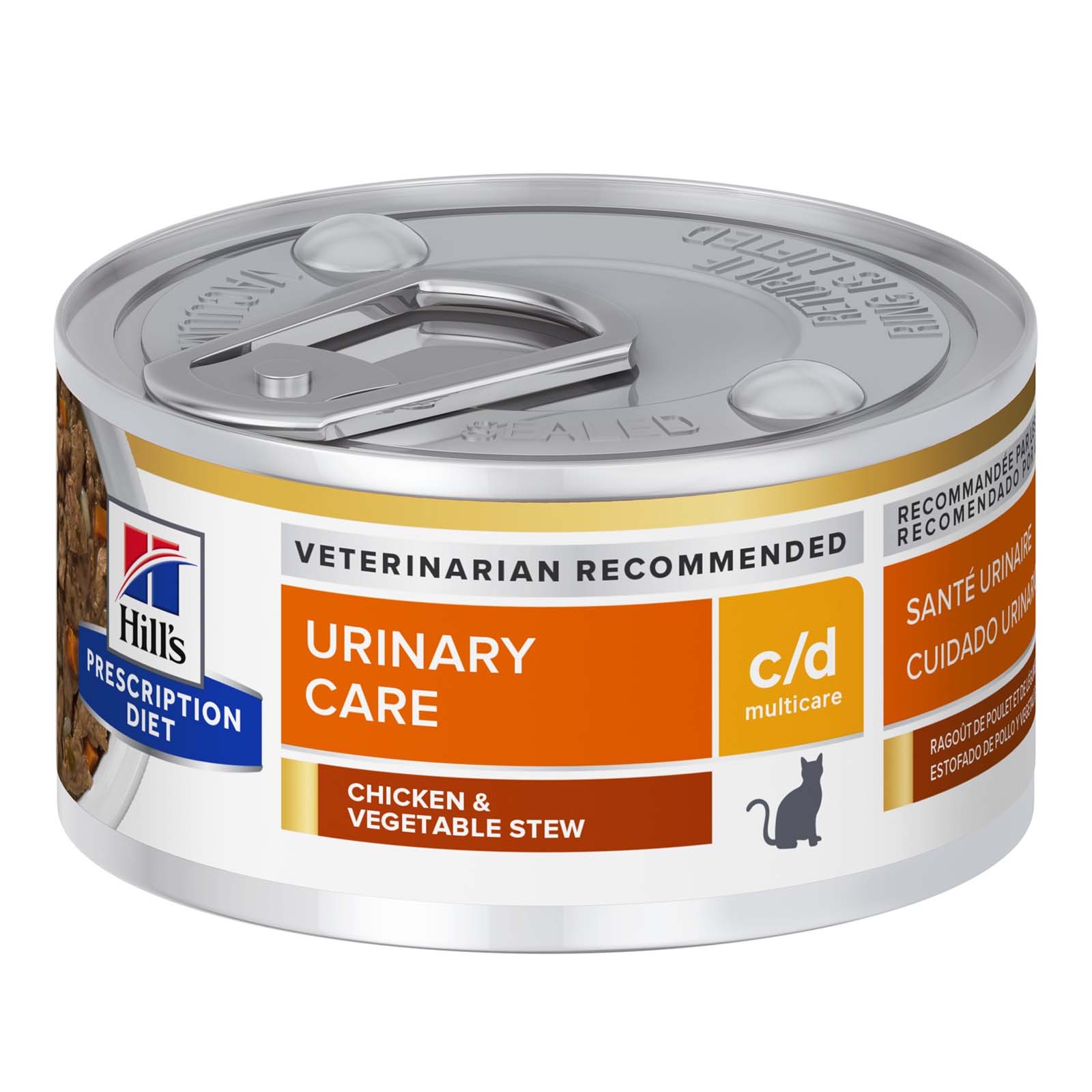 Hill's Prescription Diet c/d Multicare Urinary Care Chicken & Vegetable Stew Wet Cat Food 82gm
