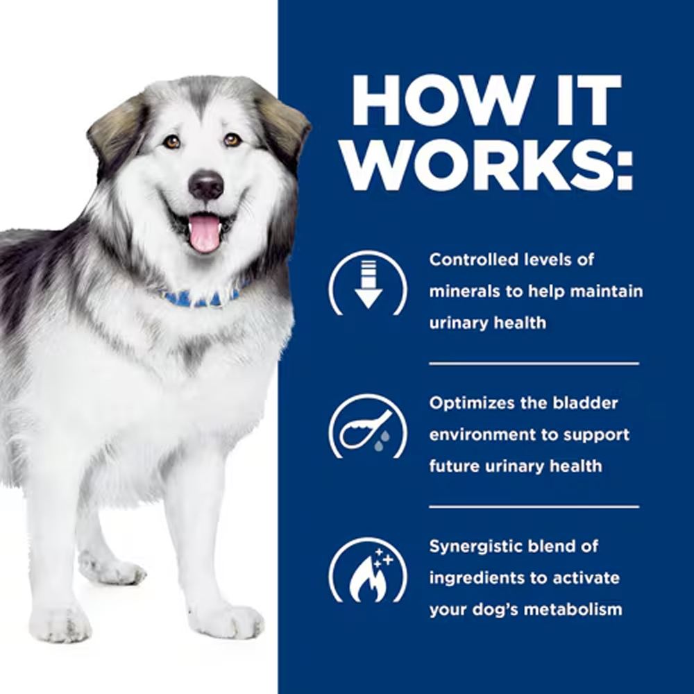 Hill's Prescription Diet c/d Multicare Urinary + Metabolic Weight Chicken Flavour Dry Dog Food