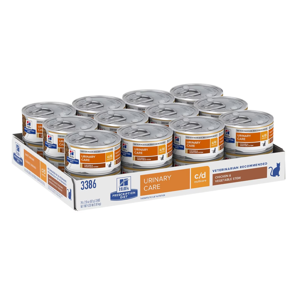 Hill's Prescription Diet c/d Multicare Urinary Care Chicken & Vegetable Stew Wet Cat Food 82gm