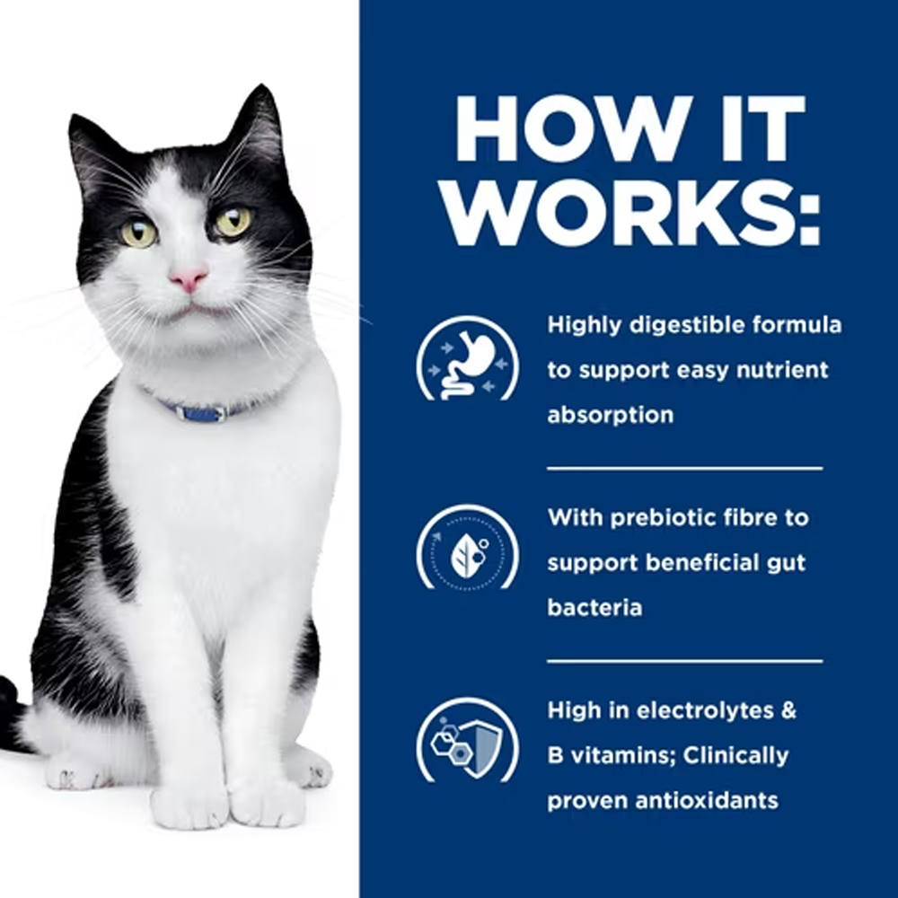 Hill's Prescription Diet i/d Digestive Care Tender Chunks in Gravy with Chicken Wet Cat Food 85gm