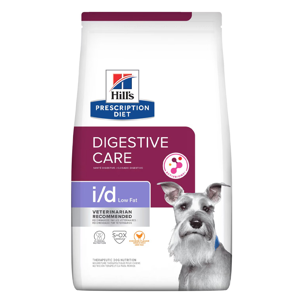 Hill's Prescription Diet I/D Low Fat Digestive Care Chicken Flavour Dry Dog Food  7.98 Kg