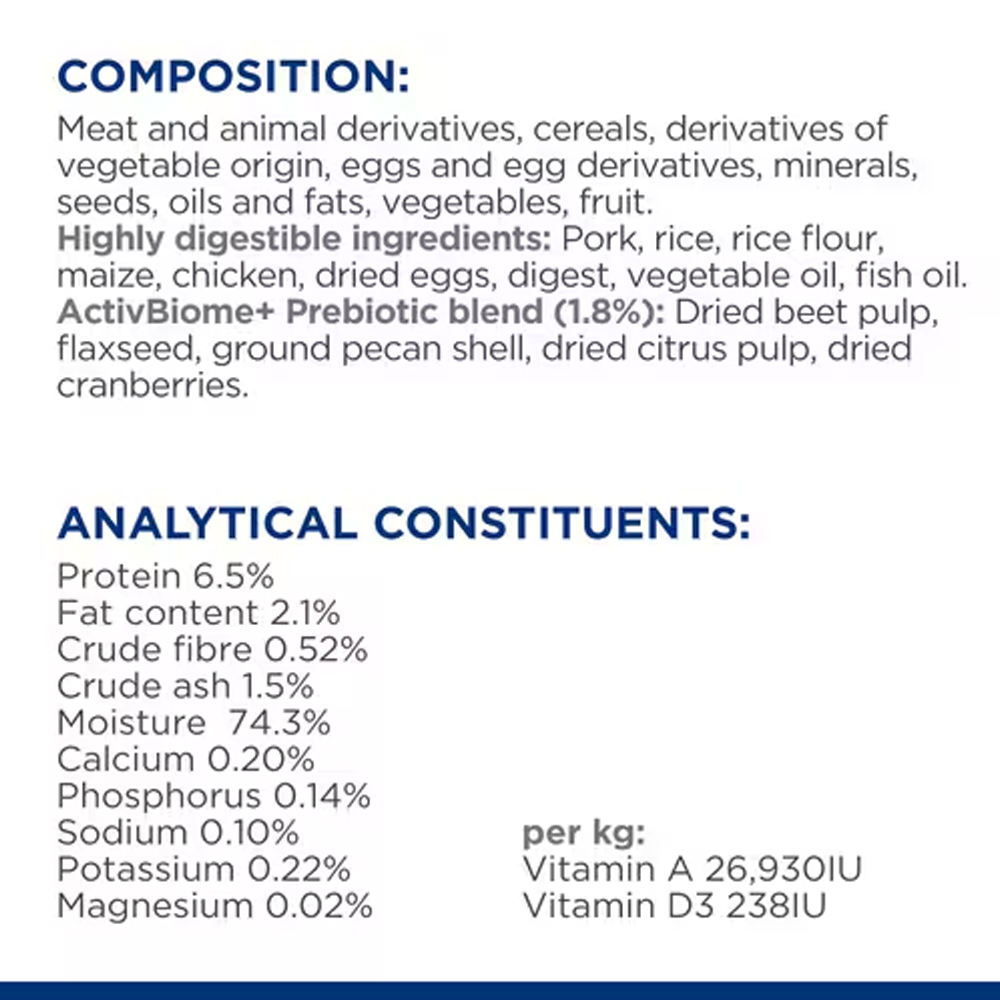 Hill's Prescription Diet i/d Low Fat Digestive Care Original Flavour Wet Dog Food 360gm