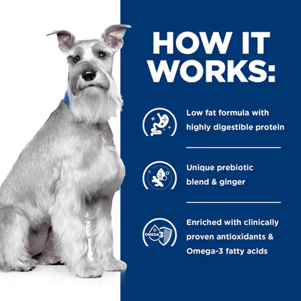 Hill's Prescription Diet i/d Low Fat Digestive Care Rice, Vegetable and Chicken Stew Wet Dog Food 156gm