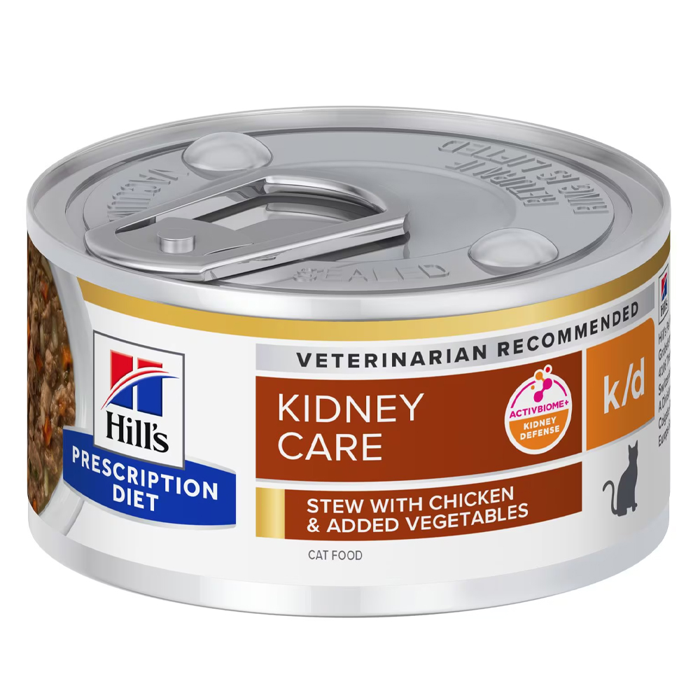 Hill's Prescription Diet k/d Kidney Care Stew with Chicken & Added Vegetables Wet Cat Food 82gm