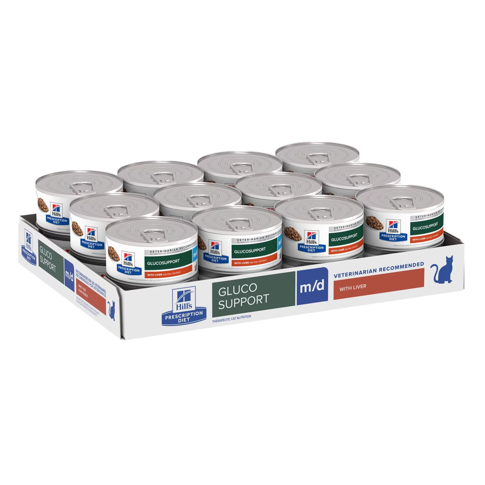 Hill's Prescription Diet m/d GlucoSupport Chicken Flavour Wet Cat Food 156gm
