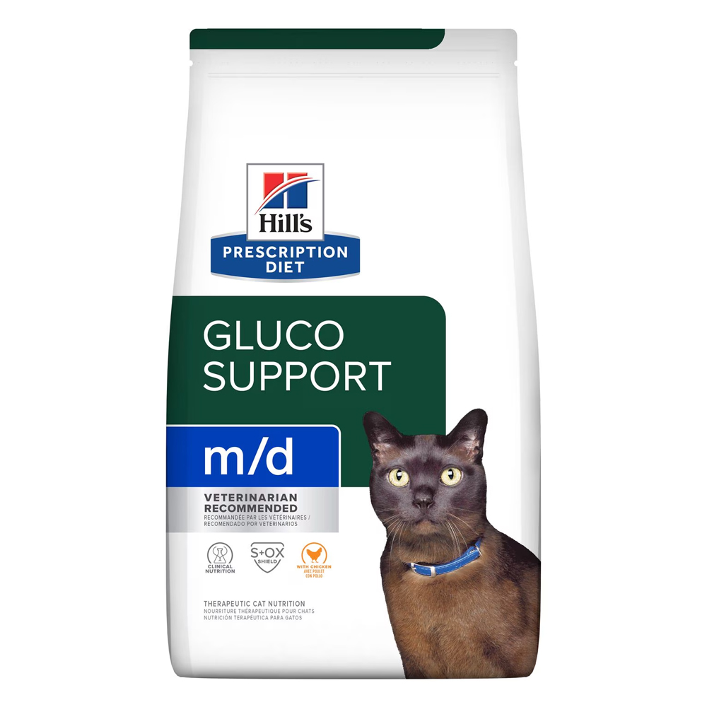 Hill's Prescription Diet M/D Glucosupport Chicken Flavour Dry Cat Food  1.8 Kg