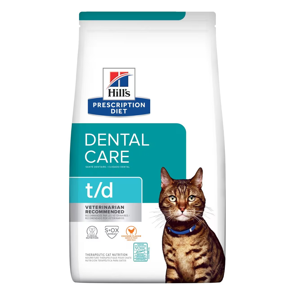 Hill's Prescription Diet T/D Dental Care Chicken Flavour Dry Cat Food  3 Kg