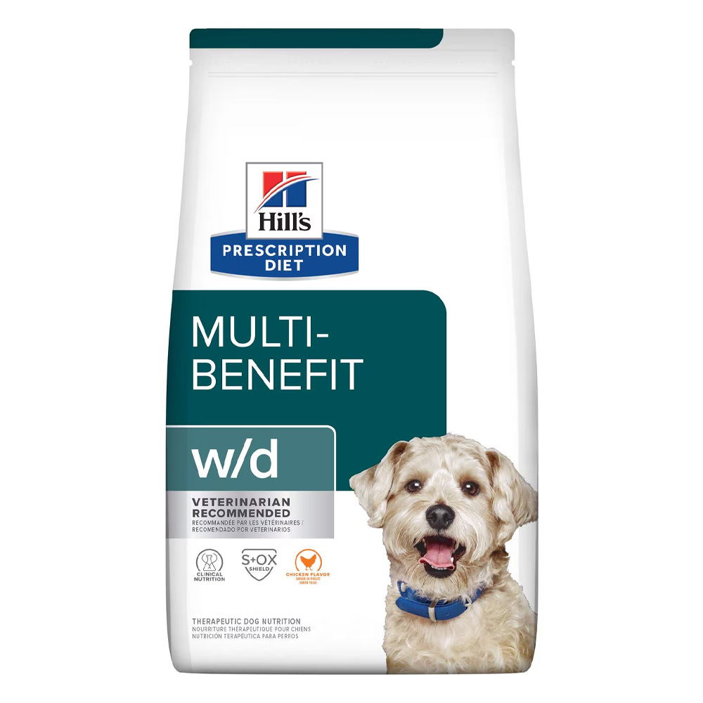 Hill's Prescription Diet W/D Multi-Benefit Chicken Flavour Dry Dog Food  12.5 Kg