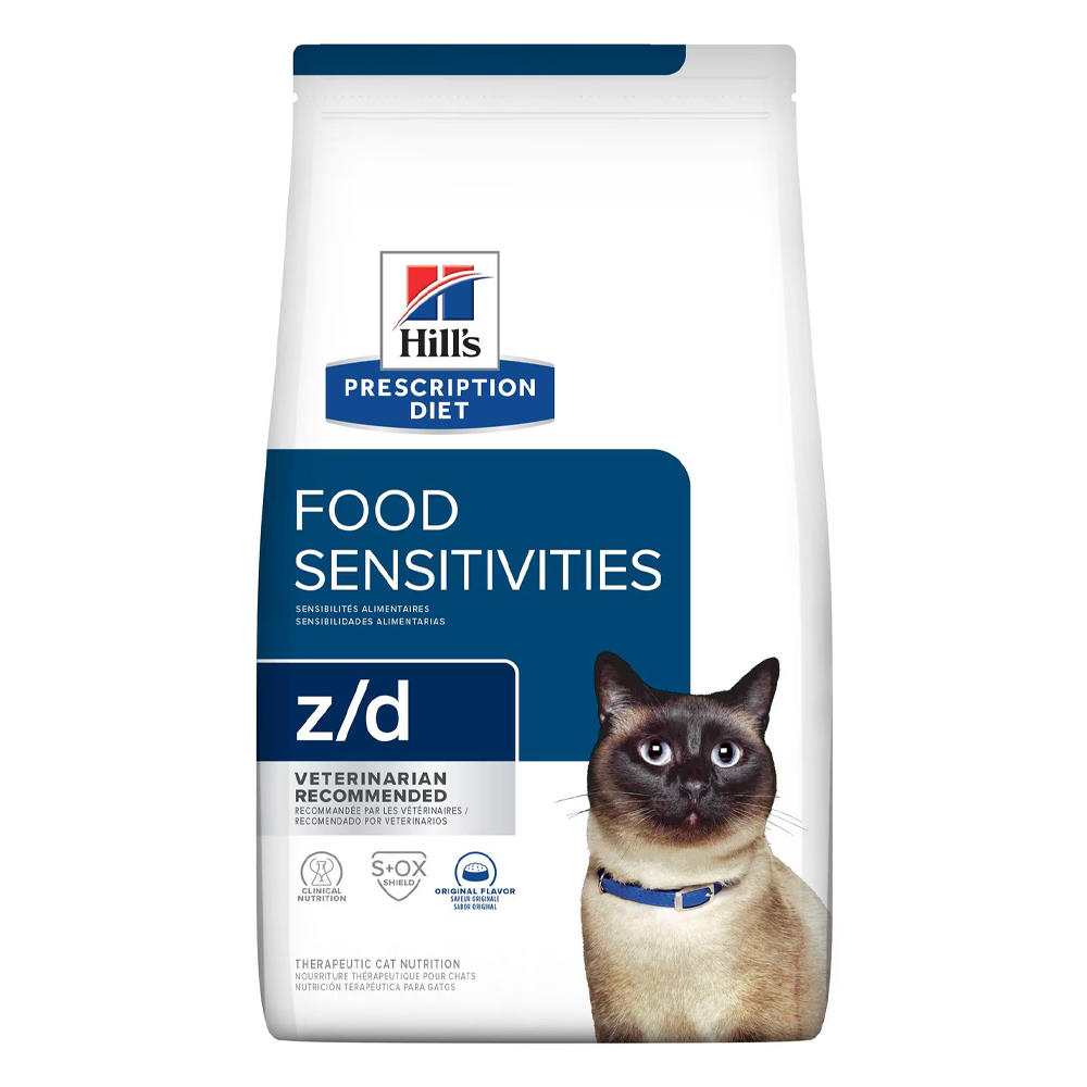 Hill's Prescription Diet Z/D Food Sensitivities Original Flavour Dry Cat Food  3.85 Kg