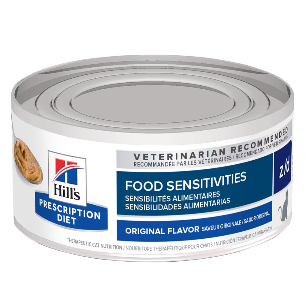 Hills Prescription Diet Feline z d Skin Food Sensitivities Original Canned Wet Cat Food