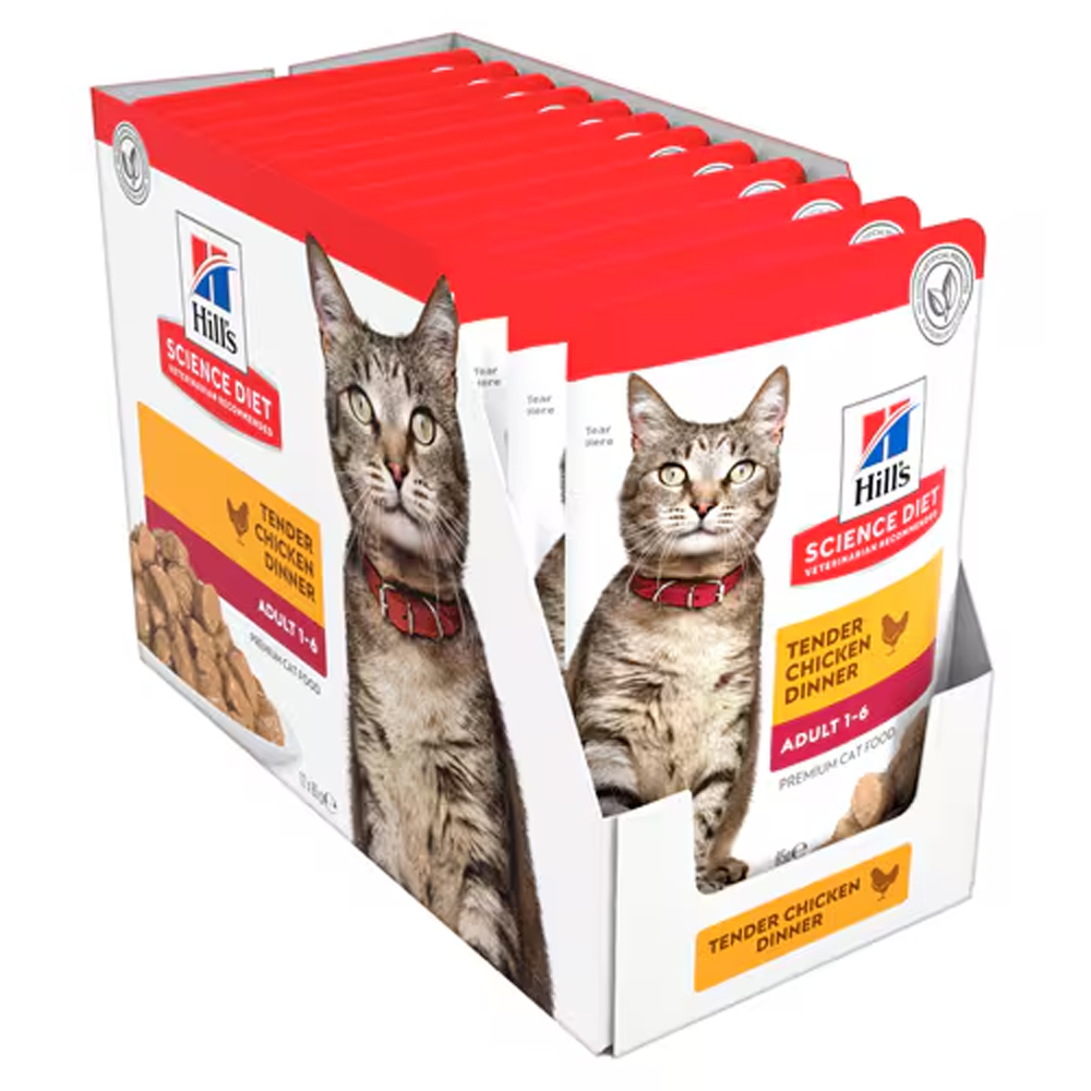 Hill's Science Diet Adult 1-6 Tender Chicken Dinner Wet Cat Food 85gm