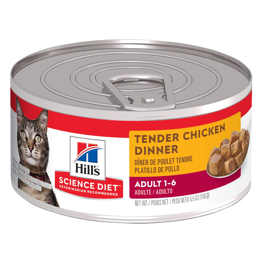 Hill's Science Diet Adult 1-6 Tender Chicken Dinner Wet Cat Food 156gm