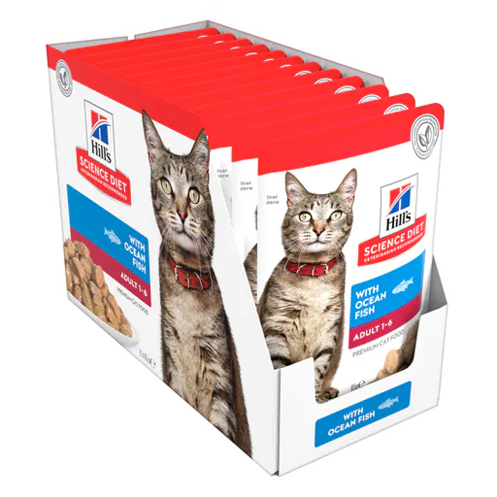 Hill's Science Diet Adult 1-6 with Ocean Fish Wet Cat Food 85gm