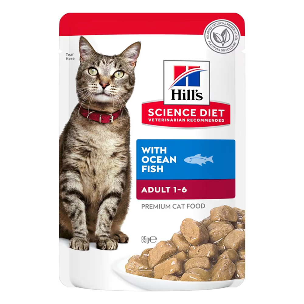 Hill's Science Diet Adult 1-6 with Ocean Fish Wet Cat Food 85gm