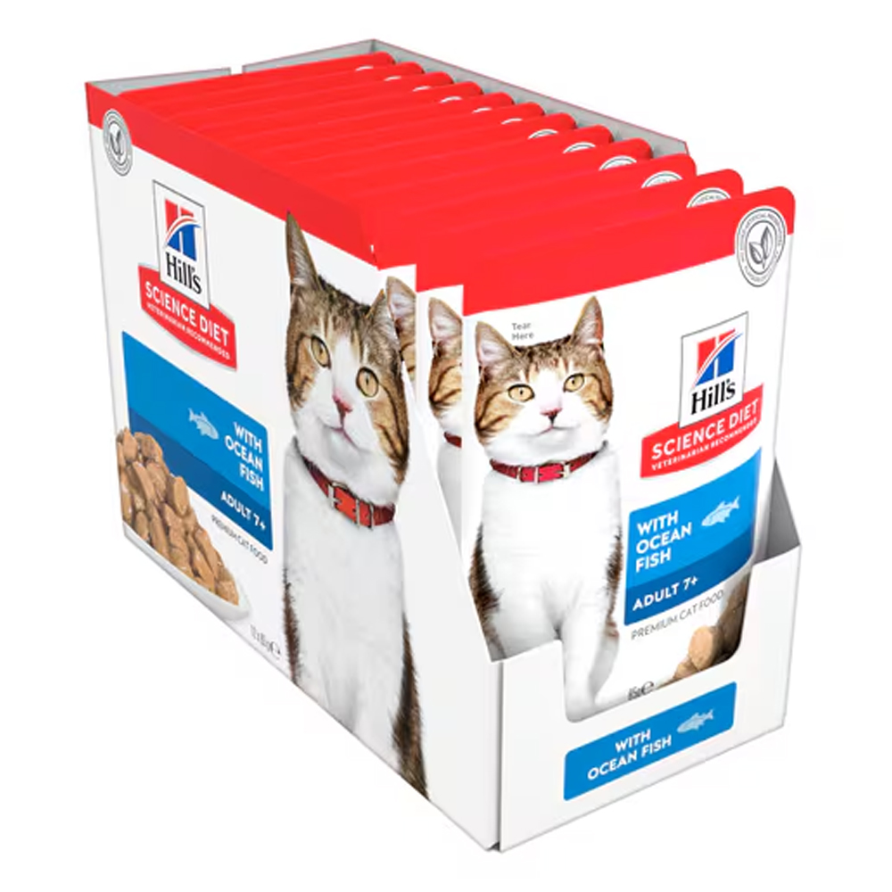 Hill's Science Diet Adult 7+ with Ocean Fish Wet Cat Food 85gm