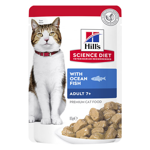 Hill's Science Diet Adult 7+ with Ocean Fish Wet Cat Food 85gm