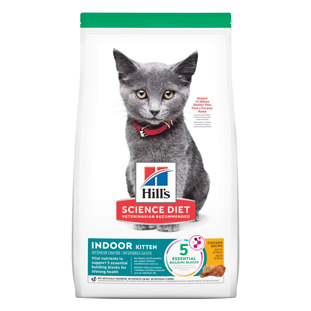 Hill's Science Diet Indoor Kitten Chicken Recipe Dry Cat Food  1.58 Kg