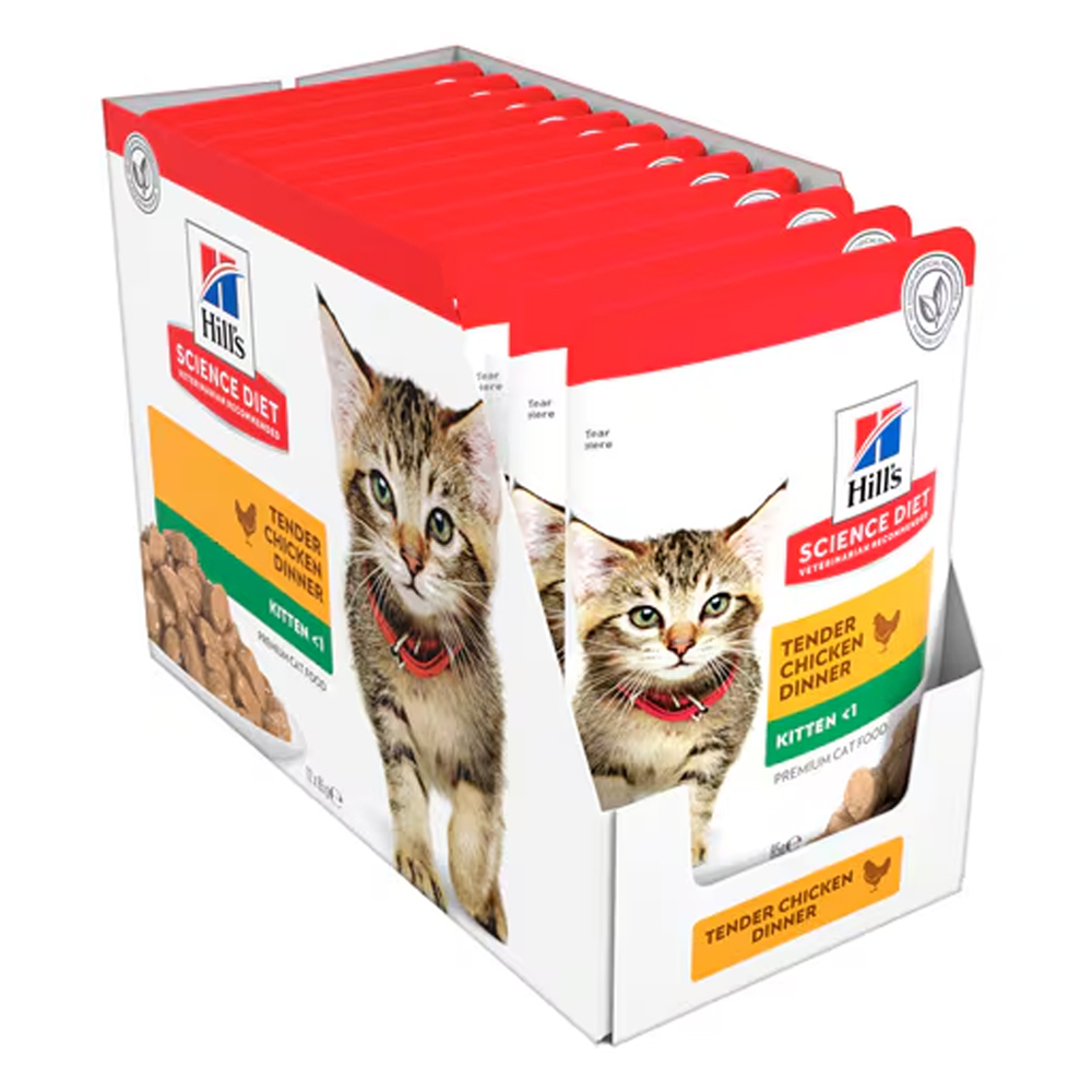 Hill's Science Diet Kitten Up to 1 Year Tender Chicken Dinner Wet Cat Food 85gm