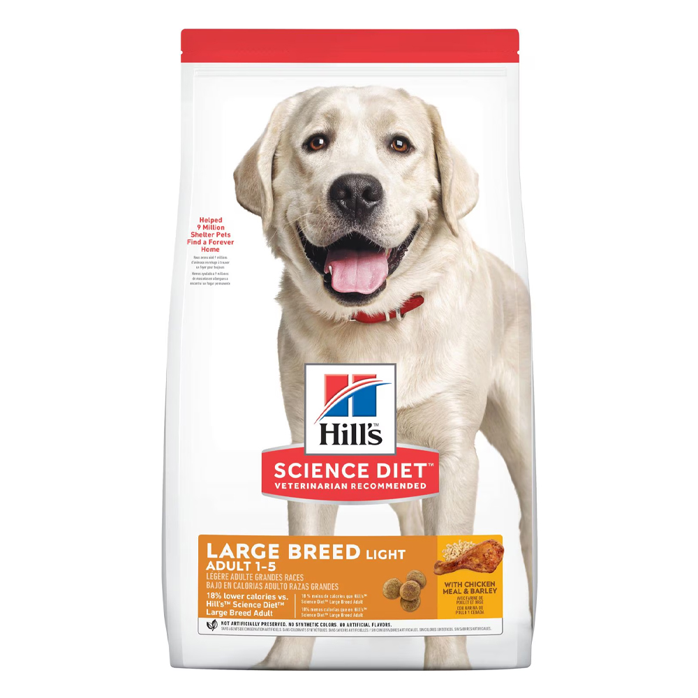Hill's Science Diet Light Large Breed Adult 1-5 with Chicken Meal & Barley Dry Dog Food