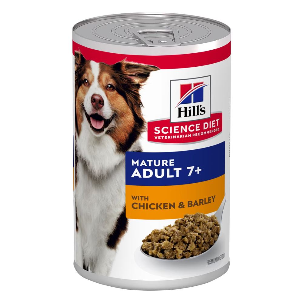 Hill's Science Diet Mature Adult 7+ with Chicken & Barley Wet Dog Food 370gm