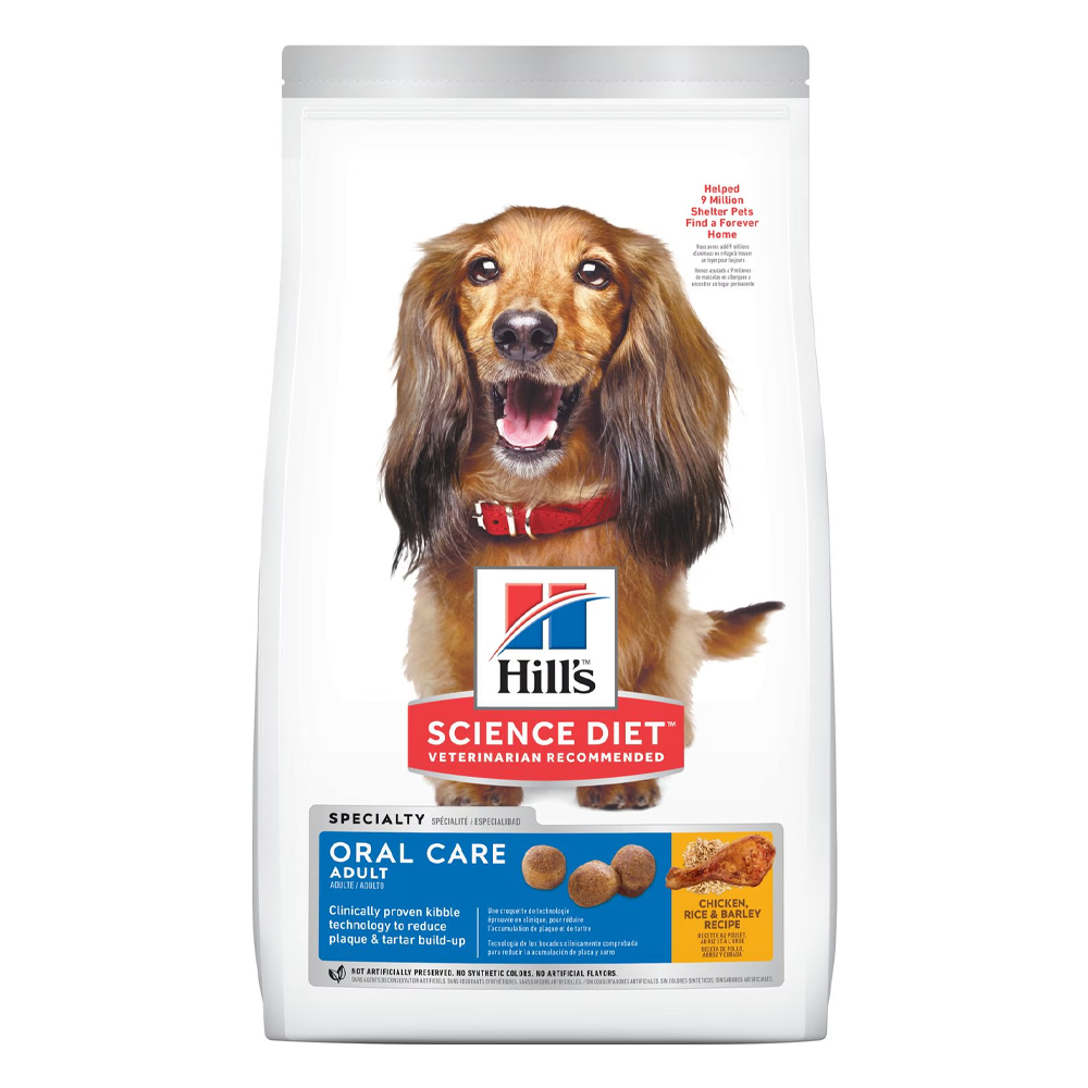 Hill's Science Diet Oral Care Adult Chicken, Rice & Barley Recipe Dry Dog Food