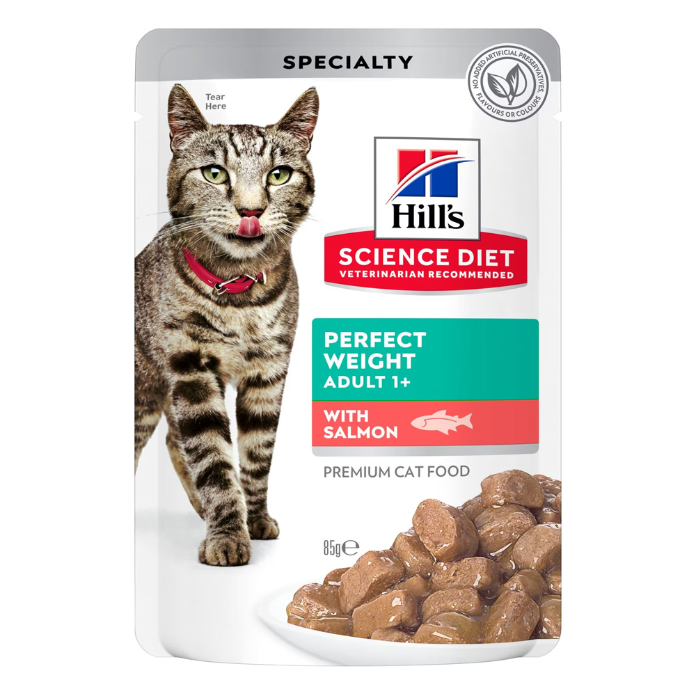 Hill's Science Diet Perfect Weight Adult 1+ with Salmon Wet Cat Food