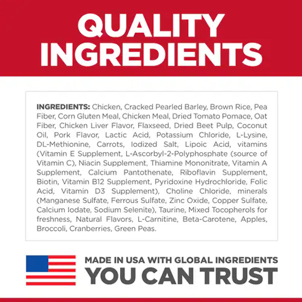 Hill's Science Diet Perfect Weight Small Bites Adult Chicken Recipe Dry Dog Food