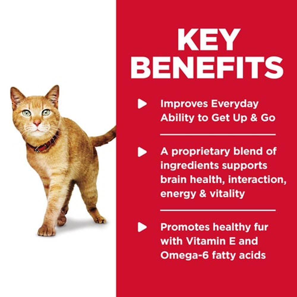 Hill's Science Diet Senior Vitality Adult 7+ Chicken & Rice Recipe Dry Cat Food