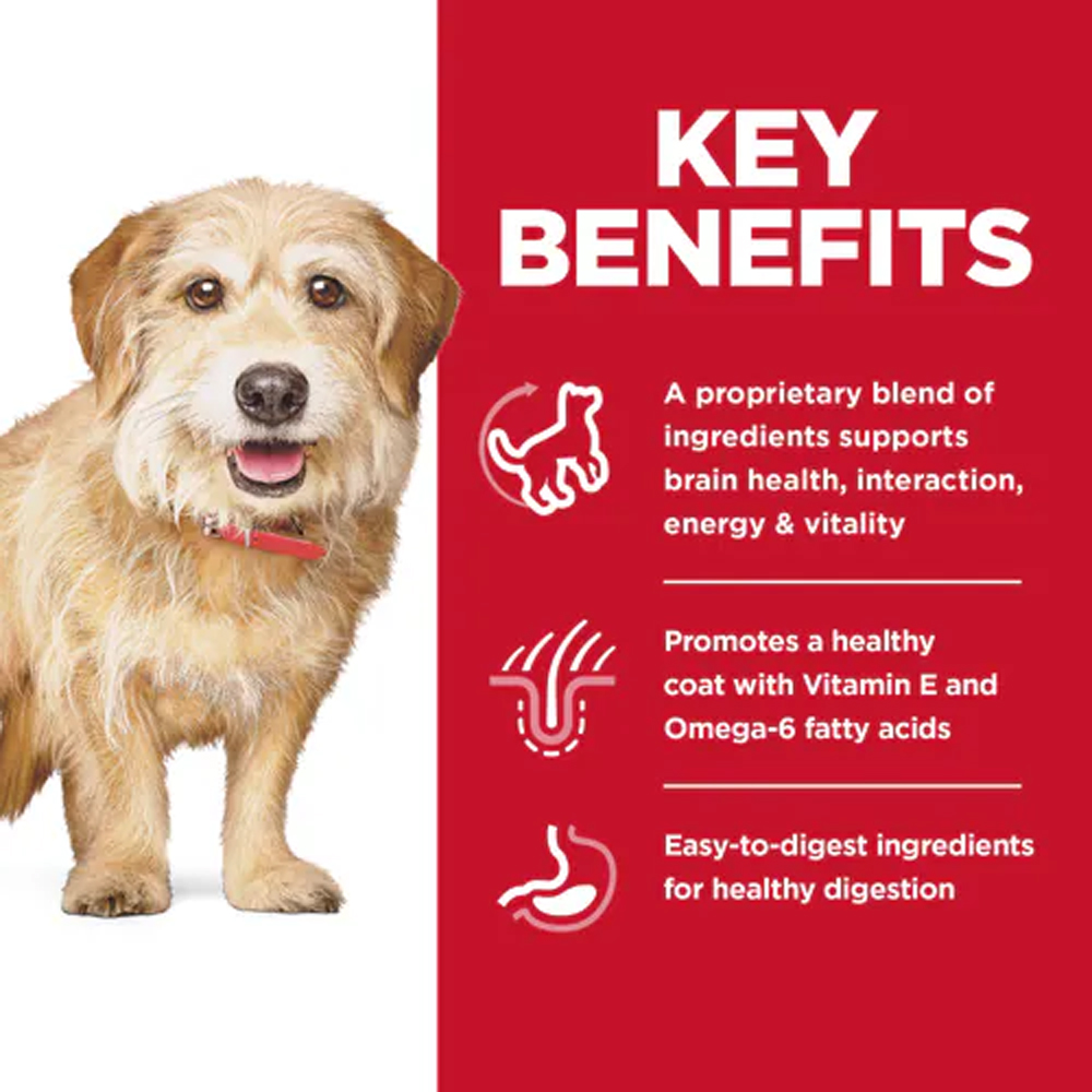 Hill's Science Diet Senior Vitality Small & Mini Adult 7+ Chicken & Rice Recipe Dry Dog Food