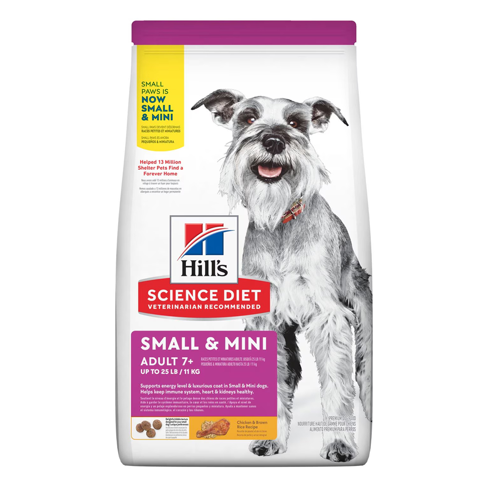 Hill's Science Diet Small & Mini Adult 7+ Chicken & Brown Rice Recipe Dry Dog Food