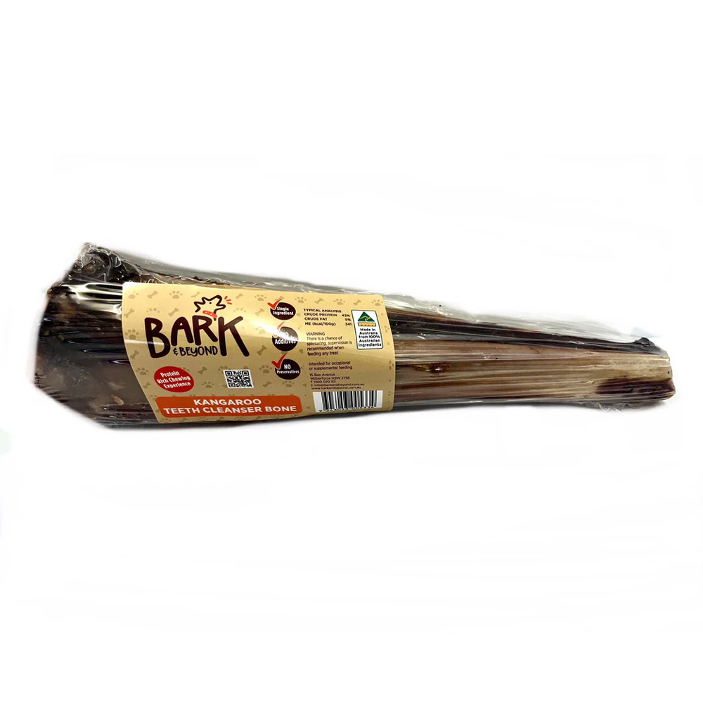 Bark & Beyond Kangaroo Teeth Cleanser Bone Dog Treats  28 Cm