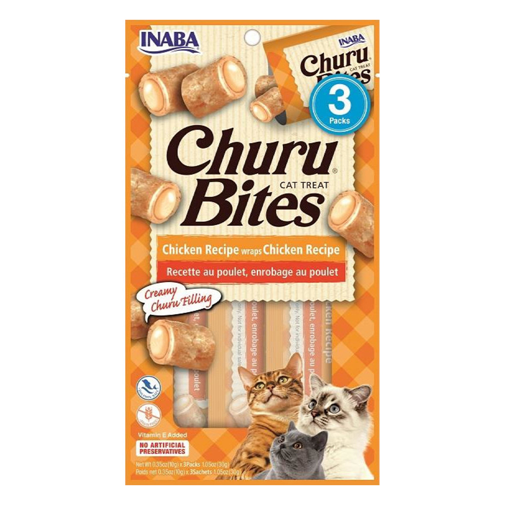 Inaba Churu Bites Chicken Recipe Wraps Chicken Recipe Cat Treat  3 Pack