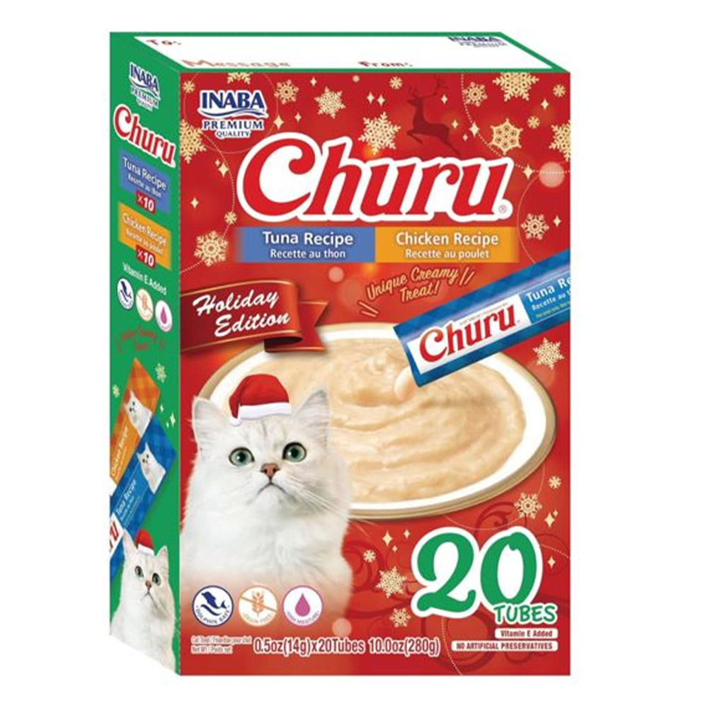 Inaba Churu Tuna And Chicken Recipe Treats For Cats  20 Tubes